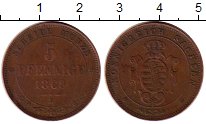 Продать Монеты Саксония 3 пфеннига 1869 Медь