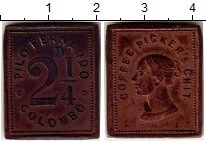 Продать Монеты Цейлон 2 1/4 пенса 0 Медь