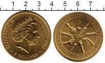 Продать Монеты Австралия 5 долларов 2002 Латунь