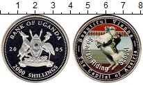 Продать Монеты Уганда 2000 шиллингов 2005 Серебро