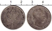 Продать Монеты Венгрия 1/4 флорина 1861 Серебро