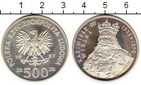 Продать Монеты Польша 500 злотых 1987 Серебро
