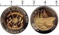 Продать Монеты Буркина Фасо 50 франков 2017 Биметалл