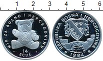 Продать Монеты Босния и Герцеговина 14 экю 1994 Серебро