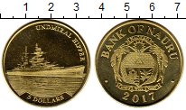 Продать Монеты Науру 5 долларов 2017 Латунь