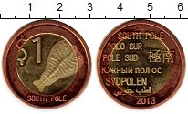 Продать Монеты Антарктида 1 доллар 2013 Биметалл