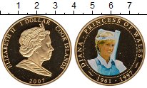 Продать Монеты Острова Кука 1 доллар 2007 Латунь