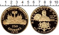 Продать Монеты Гаити 250 гурде 1970 Золото