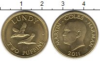 Продать Монеты Ланди 2 паффина 2011 Латунь