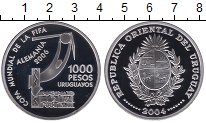 Продать Монеты Уругвай 1000 песо 2006 Серебро