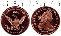 Продать Монеты США 1 унция 0 Медь