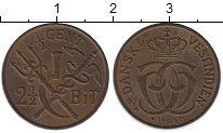 Продать Монеты Датская Индия 1/2 цента 1905 Медь