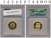 Продать Монеты США 5 долларов 1992 Золото