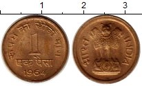 Продать Монеты Индия 1 пий 1964 Латунь