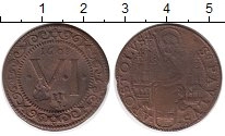 Продать Монеты Мюнстер 6 пфеннигов 1608 Медь
