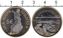 Продать Монеты Финляндия 5 евро 2018 Биметалл