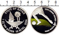 Продать Монеты Катар 10 риалов 2006 Серебро