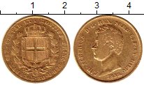 Продать Монеты Сардиния 20 лир 1838 Золото