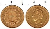 Продать Монеты Сардиния 20 лир 1834 Золото