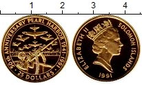 Продать Монеты Соломоновы острова 25 долларов 1991 Золото