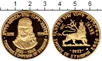 Продать Монеты Эфиопия 50 долларов 1972 Золото
