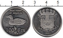 Продать Монеты Сен-Пьер и Микелон 100 франков 2013 Медно-никель