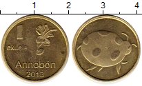 Продать Монеты Аннобон Медаль 2013 Латунь