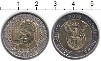 Продать Монеты ЮАР 5 ранд 2018 Биметалл