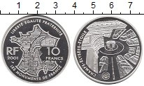Продать Монеты Франция 10 франков 2001 Серебро