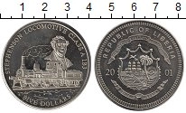 Продать Монеты Либерия 5 долларов 2001 Медно-никель