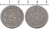 Продать Монеты Нидерланды 6 стиверов 1765 Серебро