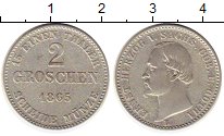 Продать Монеты Саксен-Кобург-Готта 2 гроша 1865 Серебро