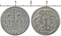 Продать Монеты Восточная Фризия 1 грош 1755 Серебро