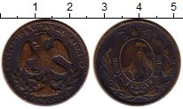 Продать Монеты Мексика 1/8 реала 1857 Медь