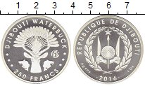 Продать Монеты Джибути 250 франков 2016 Серебро