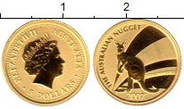 Продать Монеты Австралия 5 долларов 2007 Золото