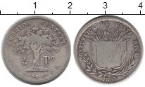 Продать Монеты Коста-Рика 20 сентим 1853 Серебро