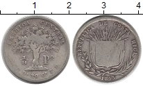 Продать Монеты Коста-Рика 20 сентим 1853 Серебро