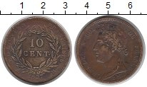 Продать Монеты Мартиника 10 сентим 1827 Медь