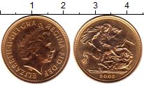 Продать Монеты Великобритания 1 соверен 2003 Золото