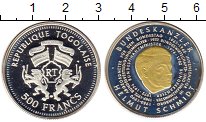 Продать Монеты Того 500 франков 2004 Серебро
