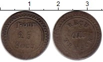 Продать Монеты Маврикий 25 су 1822 Медно-никель