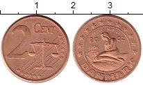 Продать Монеты Дания 2 евроцента 2002 Бронза