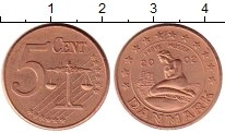 Продать Монеты Дания 5 евроцентов 2002 Бронза