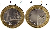 Продать Монеты Швеция 1 евро 2003 Биметалл