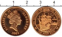 Продать Монеты Олдерни 25 долларов 2003 Золото