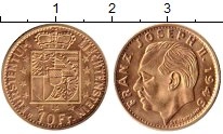Продать Монеты Лихтенштейн 10 франков 1946 Золото