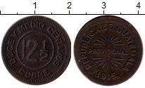 Продать Монеты Гватемала 12 1/2 кобре 1915 Бронза