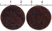 Продать Монеты Саксония 1 1/2 пфеннига 1698 Медь