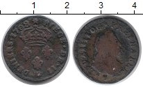 Продать Монеты Франция 1 денье 1708 Медь